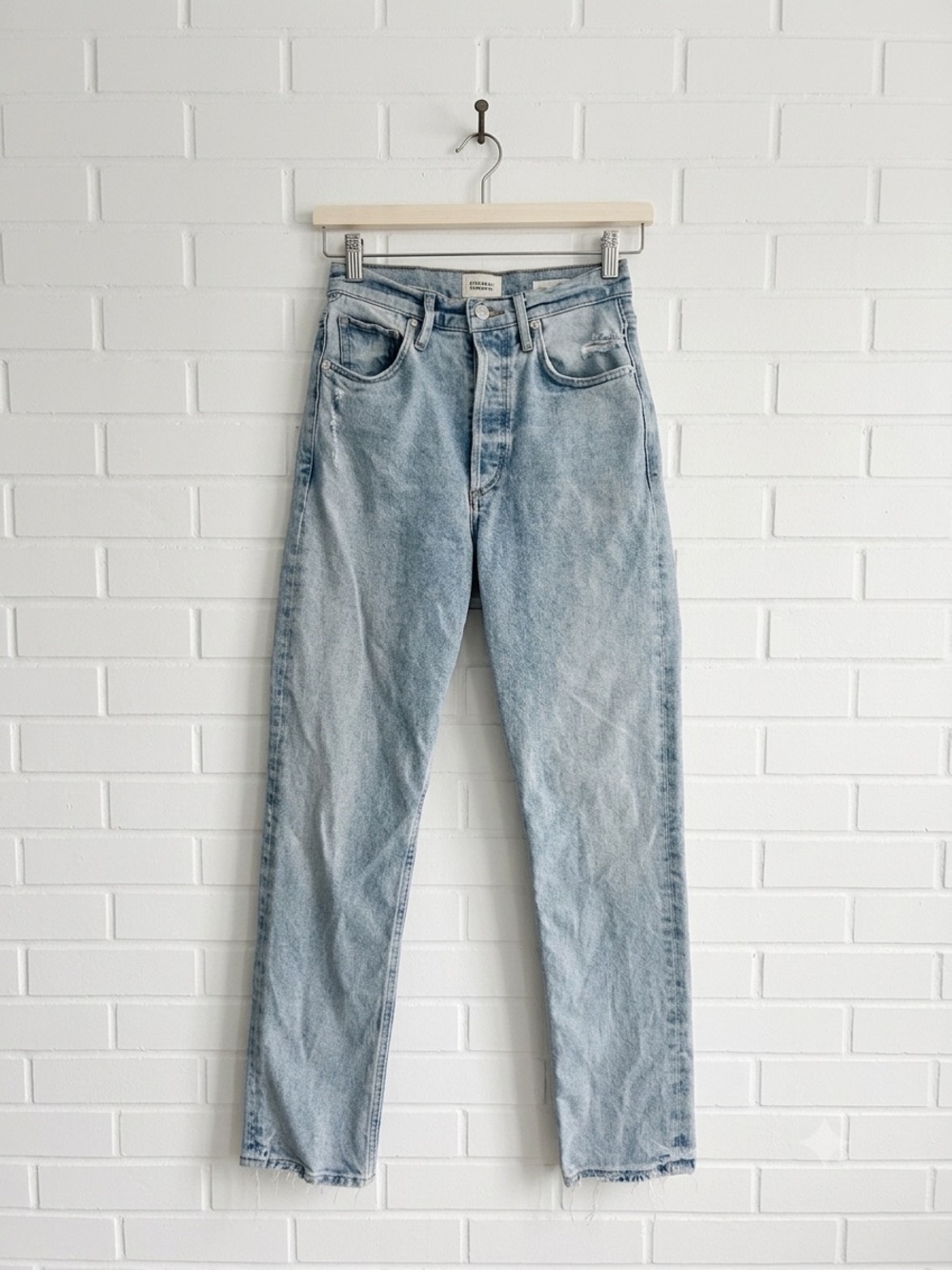 Citizens of Humanity Sabine High Rise Straight Leg Jeans Size 25 Light Wash